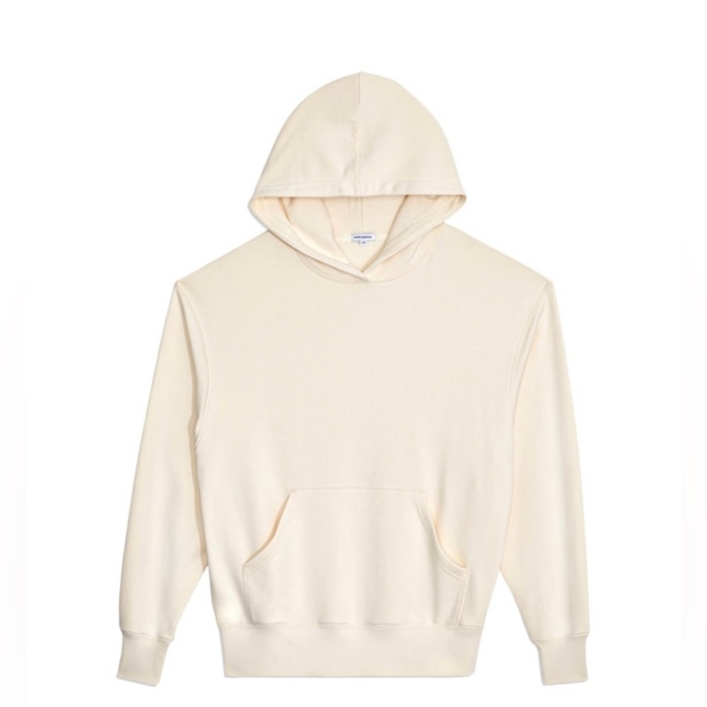 NWT We Wore What Oversized Beige off white Hoodie pocket Womens Size XS/tp